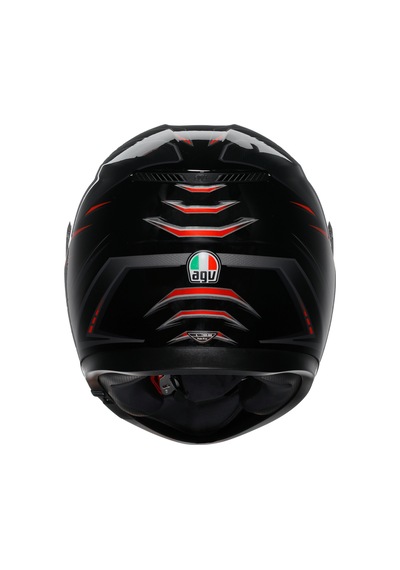 Agv K3 Syth Black Red Kapalı Kask Renkli