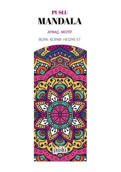 Mandala Ayraç/motif Boya-kopar-hediye Et
