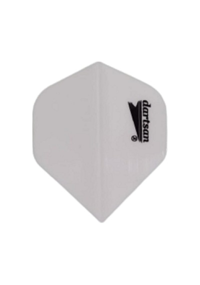 60 Adet (20 Set) Dartsan Dart Flight-Flayt. Beyaz. 100 Micron PET