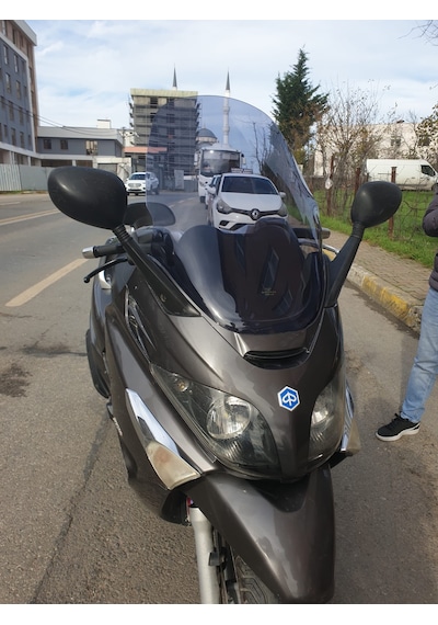 Motocam Piaggio X Evo 250 Ön Cam 2008-2016 Model 70cm Füme Renkli 4mm Uzun