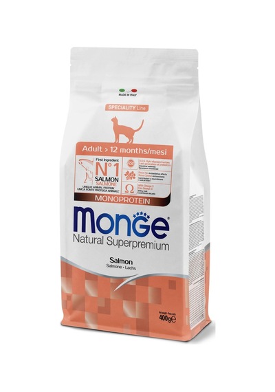 Monge Adult Tek Proteinli Somonlu Yetişkin Kedi Maması 400 Gr