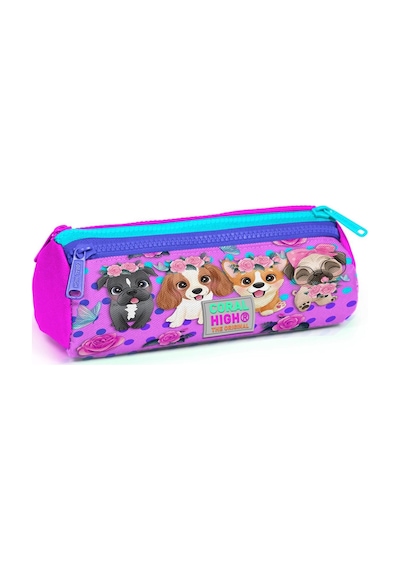Kids Mor Pembe Anime Kedi Desenli 5'li Okul Çanta Seti 5set23753