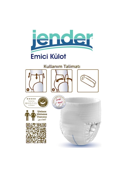 Emici Külot Large Büyük Boy Hasta Bezi 30'lu 2 Paket 60 Adet L