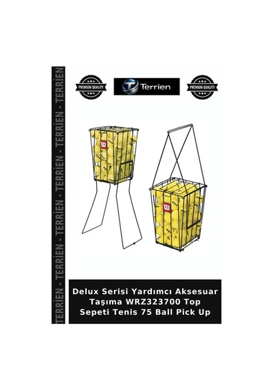 Delux Serisi Yardımcı Aksesuar Taşıma Wrz323700 Top Sepeti Tenis 75 Ball Pick Up