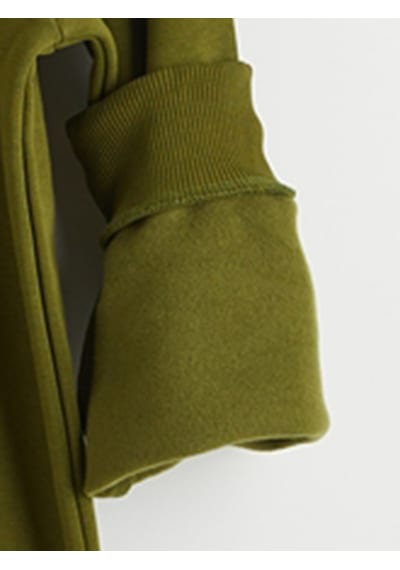 Lcw Vision Haki Bisiklet Yaka Erkek Kalın Sweatshirt