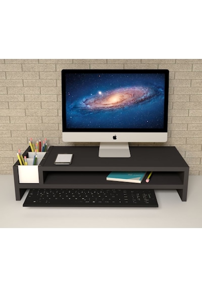 Emkawood Sally Siyah Monitör Yükseltici Laptop Standı Emkawood Sally Siyah Monitör Yükseltici Laptop Standı