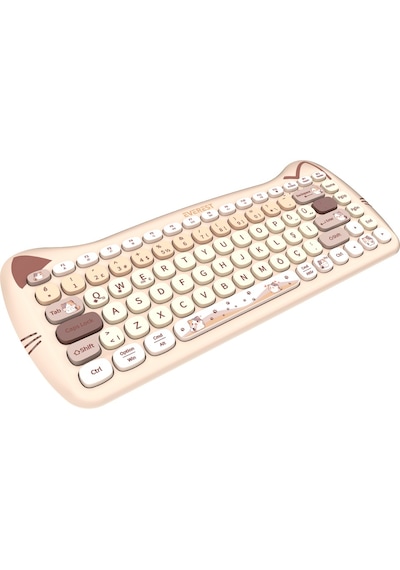 Catty Mini Wireless-bluetooth Kablosuz Ultra Sessiz Özel Tasarımlı Q Klavye Mouse Set Bej Km-6285 Diğer Catty Mini Wireless-bluetooth Kablosuz Ultra Sessiz Özel Tasarımlı Q Klavye Mouse Set Bej Km-6285 Diğer