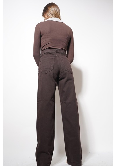 Ckm Moda Hate Straight Pantolon Kahve