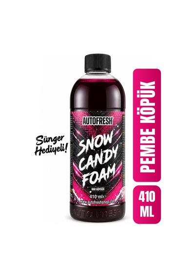 Snow Candy Foam Pembe Renkli Oto Yıkama Köpüğü 410ml Yoğun Köpüklü Konsantre Araç Şampuanı