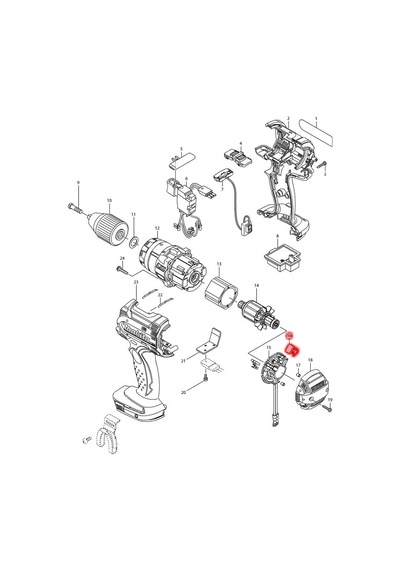 Makita DDF444 Kömür CB-440 Ürün Kodu 195021-6