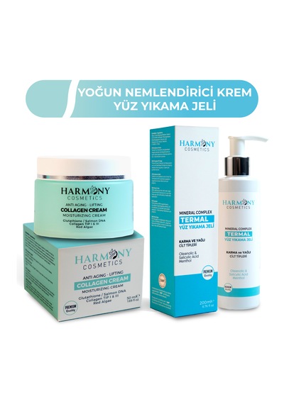 Collagen Krem + Termal Yüz Yıkama Jeli 2'li Set