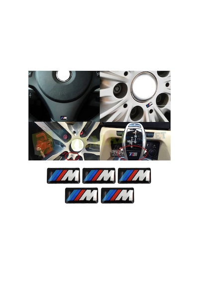 Bmw M Logo Direksiyon Jant Torpido Vites Oto Damla Etiket Sticker