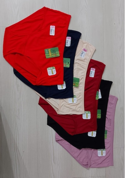 Tutku Elit 2405 Kadın Bambu Kaşkorse Bato Külot 12 Adet Çok Renkli