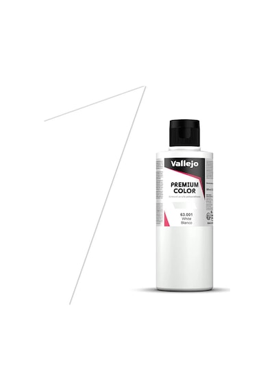 Vallejo 63001, 200 Ml. White Premium Rc Color Maket Boyası Standart
