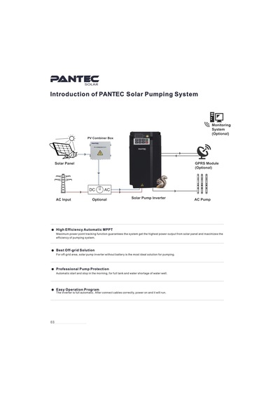 Pantec 10hp 7.5kw Solar Pompa Inverter 3x380v Fu9000sı-7r5g-9