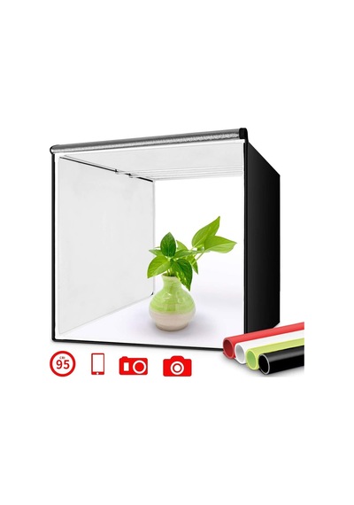 LED Işıklı 40 x 40 CM Profesyonel Fotoğraf Ürün Çekim Çadırı