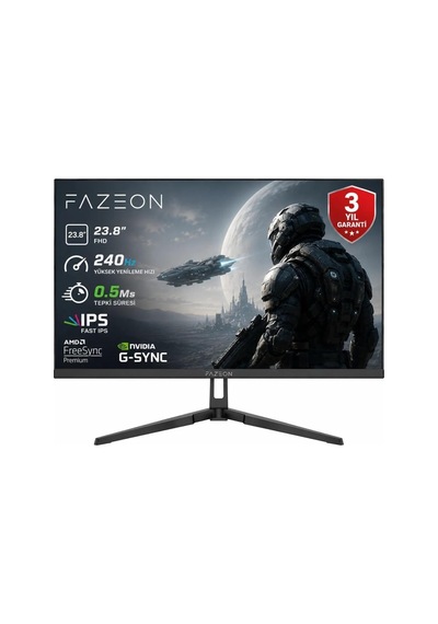 X24f241s 23.8" 240hz 0.5ms Fhd Fast Ips Freesync+g-sync Oyuncu Monitörü 3yıl  Ölü Piksel si