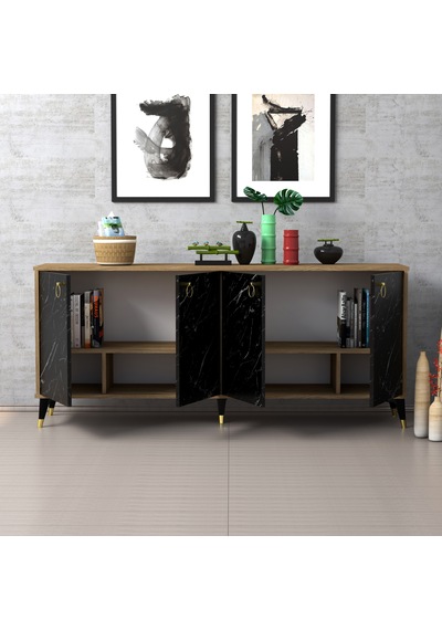 Ferniso Mobilya 180 Cm Çam-mermer Desen