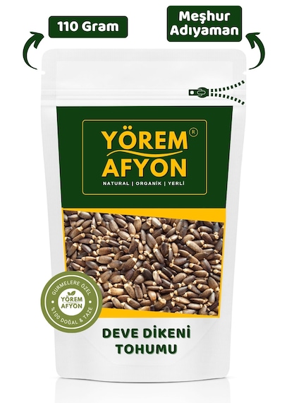 Yörem Afyon Meşhur Adıyaman Elenmiş Deve Dikeni Tohumu, Meryem Ana Dikeni Silybum Marianum 110gr