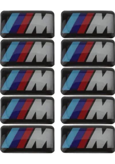 Bmw Uyumlu M Logo Jant Direksiyon Sticker (9MM - 17MM) 4 Adet