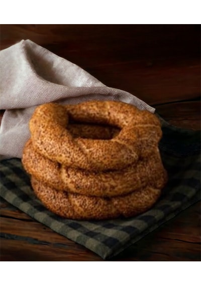 Ekotime Organik Siyez Susamlı Simit 2'li Yarı Pişmiş 300 G