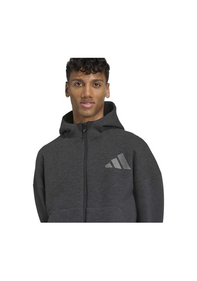 Blckme Adidas Erkek Günlük Kapşonlu Eşofman Üstü M Z.n.e. Pr Fz Jm6055 Siyah