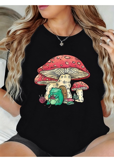 Noıssey Urban Pop Graphic Kadın Tişört Koleksiyonukod 5478 Siyah