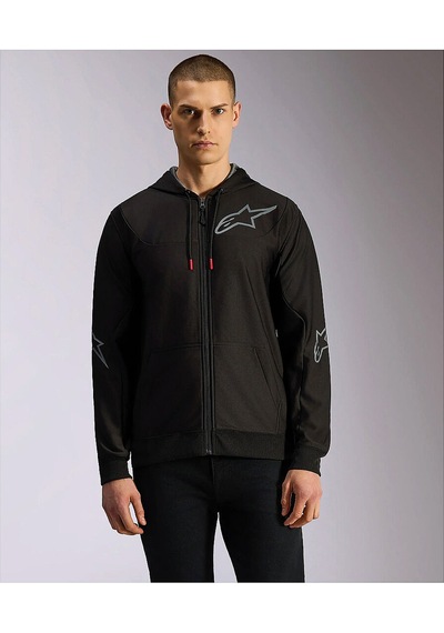 Alpinestars Sessions V3 Hoodie Kapüşonlu Sweatshirt Siyah Gri Çok Renkli