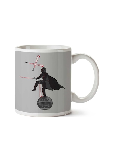 Darth Juggler Star Wars Vader Lightsaber Death Star İki Tarafı Baskılı Kupa Bardak