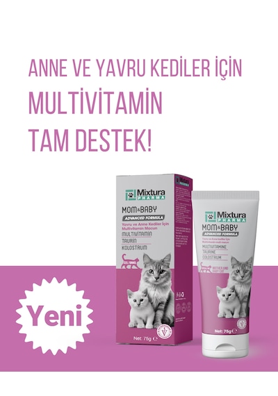 Mixtura Pharma Mom&baby Yavru Ve Anne Kediler İçin Multivitamin Macunu - Kedi Maltı