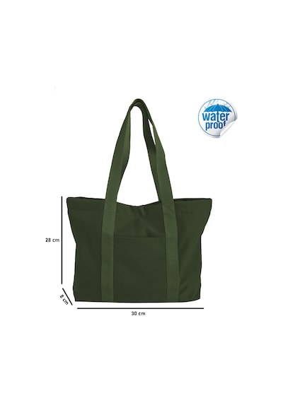 Tuttobene Trendy Tote Omuz Çantası Çıtçıtlı Çok Gözlü Günlük Kullanım Tb023 Haki