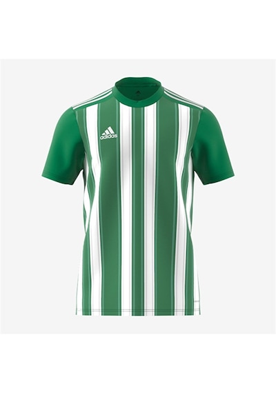 Adidas Striped 21 JSY Erkek Futbol Forması Yeşil / Beyaz H35644 Yeşil