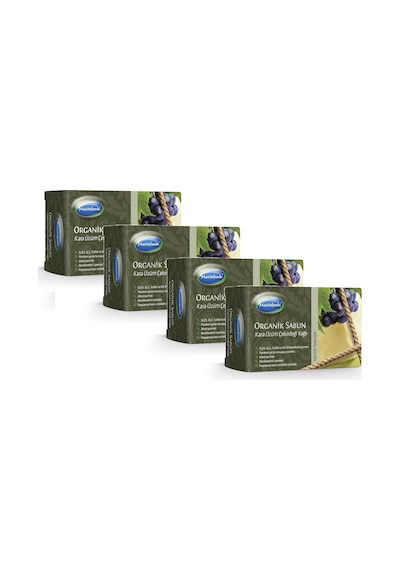 Mecitefendi Organik Kara Üzüm Çekirdeği Yağlı Sabun 4 x 125 G