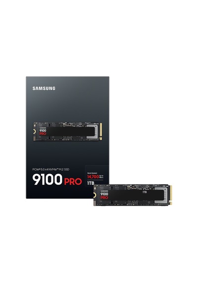 Samsung Mz-vap1t0bw, 9100 Pro, 1tb, 14700/13300, Gen5, Nvme Pcıe M.2 2280, Ssd Türkiye Distribütörü  Tek Ebat