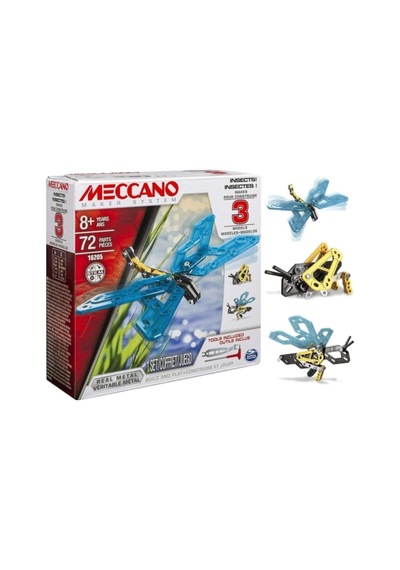 Meccano Metal Arı Kelebek  72 Parça 3Model Hayvan