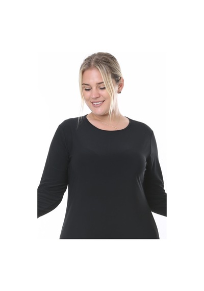 Ladies First Büyük Beden 3804 Siyah Ceket+bluz Takım 001