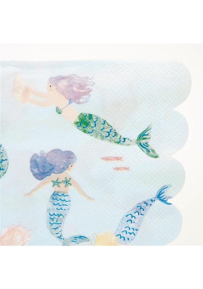 Meri Meri - Mermaids Napkins - Deniz Kızı Peçeteler