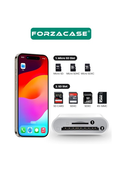 Forzacase Type-c To Sd / Micro Sd / Tf Kart Okuyucu Adaptör Fc674