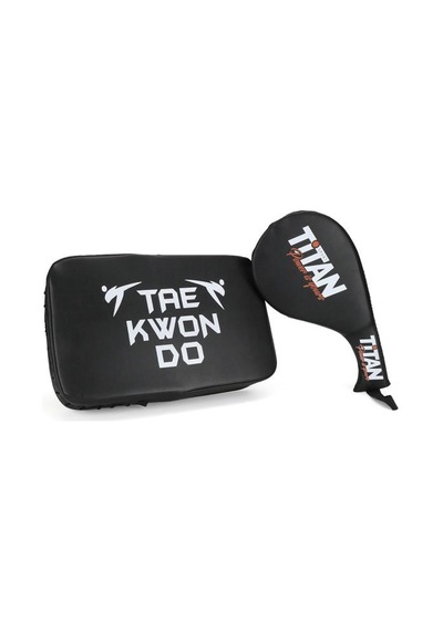 Titan Sport Siyah Darbe Yastığı+raket Ellik 2'li Set Siyah