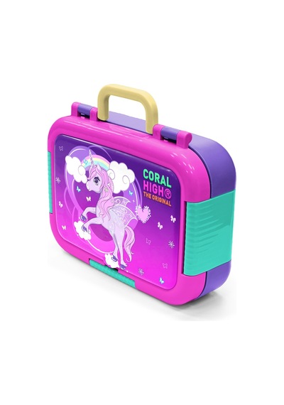 Coral High Kids Mor Pembe Unicorn Desenli Paslanmaz Çelik Beslenme Kabı 39230 Pembe