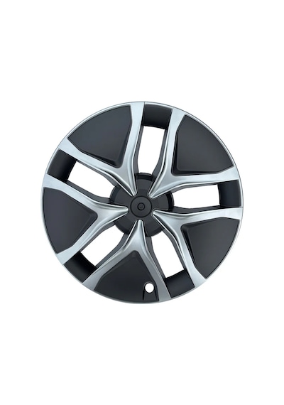 Tesla Model Y Juniper Premium İçin Uyumlu Jant Kapağı 4 Parça Silver Detay