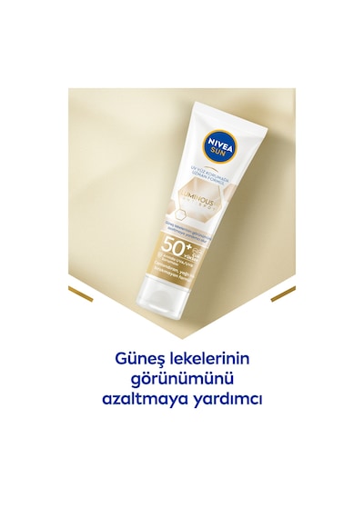 Luminous630 Leke Karşıtı Güneş Koruyucu Yüz Kremi 40ml, Spf50, Hyalüronik Asit, E Vitamini, Uva/uvb