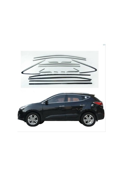 Tucson Içın Uyumlu 2015-2020 Cam Çıtası Nıkelaj 16 Parça