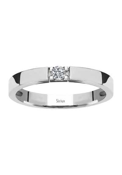 Sirius F Renk 0,08 Karat Pırlanta Tektaş Yüzük 0802R0020