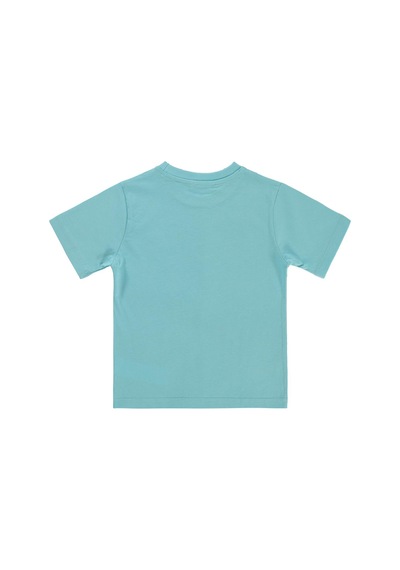 Civil Boys Robo Shark Basklı 2-5 Yaş Tişört - Yeşil Koyu Mint