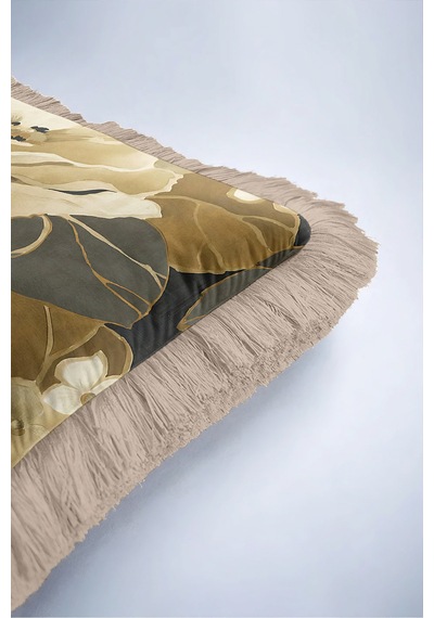 Çiçek Motifli Vintage Saçaklı Yastık Kılıfı - Zarif Floral Hardal Krem Vizon Püsküllü Kırlent Kılıfı Kayıp Yörünge Opal Çiçek Motifli Vintage Saçaklı Yastık Kılıfı - Zarif Floral Hardal Krem Vizon Püsküllü Kırlent Kılıfı Kayıp Yörünge Opal