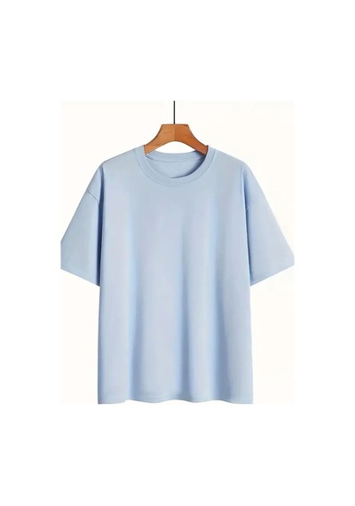 Uyguntarz Unisex Sırt Baskılı Do What Oversize Tshirt Bebe Mavisi