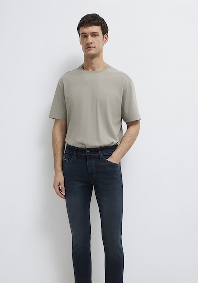 Mavi - Gri Basic Tişört 0613466-70352 Gri