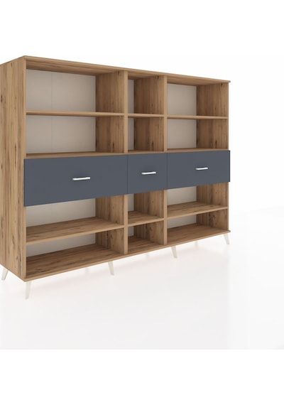 Hyperion Dolap 9 Raflı 3 Çekmeceli 220x44x163 Çam-çam/antrasit Çam-çam/antrasit Hyperion Dolap 9 Raflı 3 Çekmeceli 220x44x163 Çam-çam/antrasit Çam-çam/antrasit