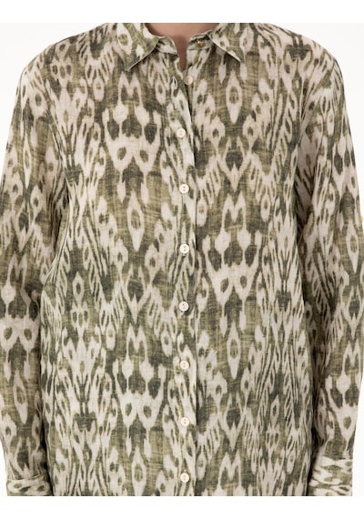 Pierre Cardin Kadın Haki Gömlek Desenli 50301088-vr027 Haki